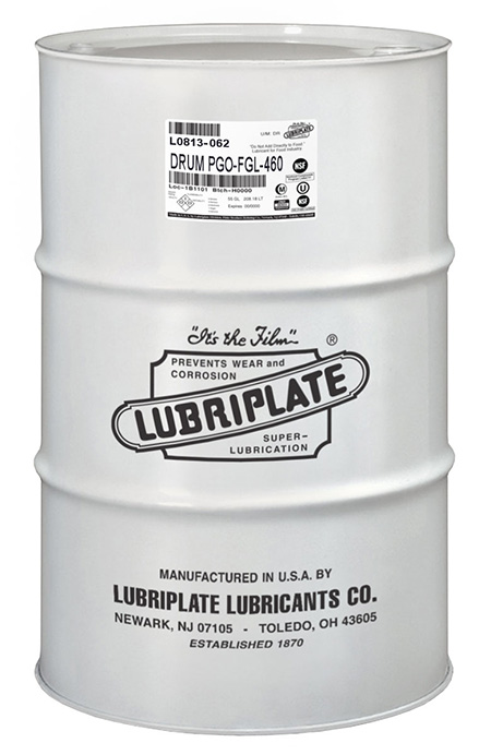 LUBRIPLATE PGO FGL-460 POLYALKYLENE GLYCOL (PAG)-BASED, SYNTHETIC GEAR LUBRICANTS L0813-062 (55GL/DRUM)